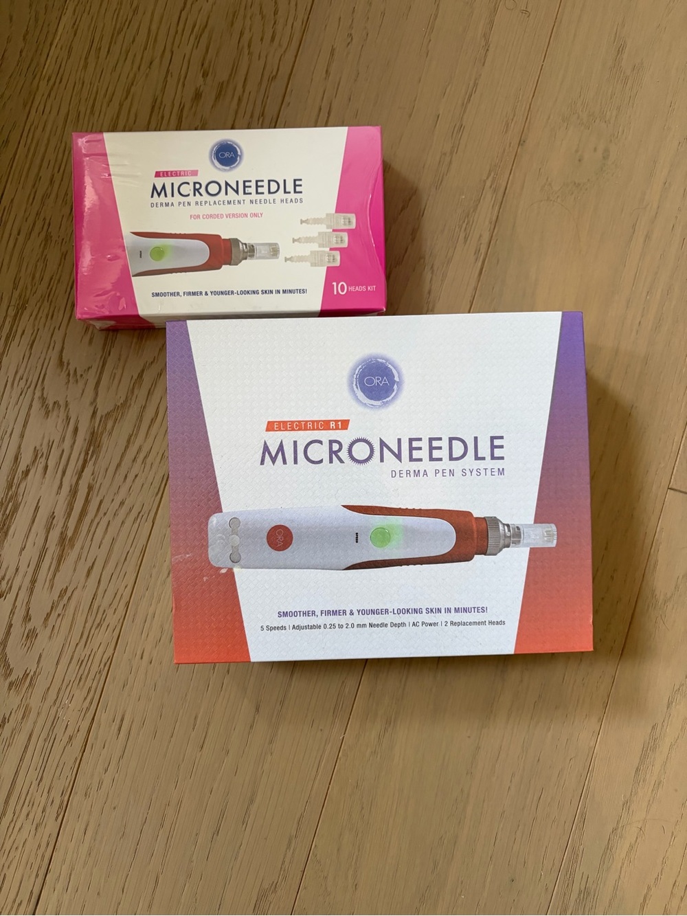 Ora Electric Microneedle Roller Derma Pen System (with 10 NWT Replacement Heads)